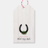 馬蹄緑の果実メリークリスマスの名前 ギフトタグ (正面)