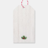 馬蹄緑の果実メリークリスマスの名前 ギフトタグ (裏面)