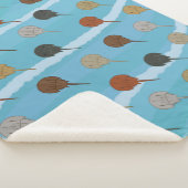 馬蹄蟹の海波 シェルパブランケット (3/4)