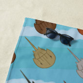 馬蹄蟹の海波 ビーチタオル (インサイチュ)