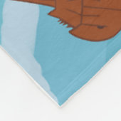 馬蹄蟹の海波 フリースブランケット (角)