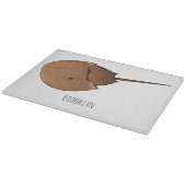 馬蹄蟹の漫画イラストレーション カッティングボード (角)