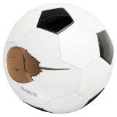 馬蹄蟹の漫画イラストレーション サッカーボール (3/4)