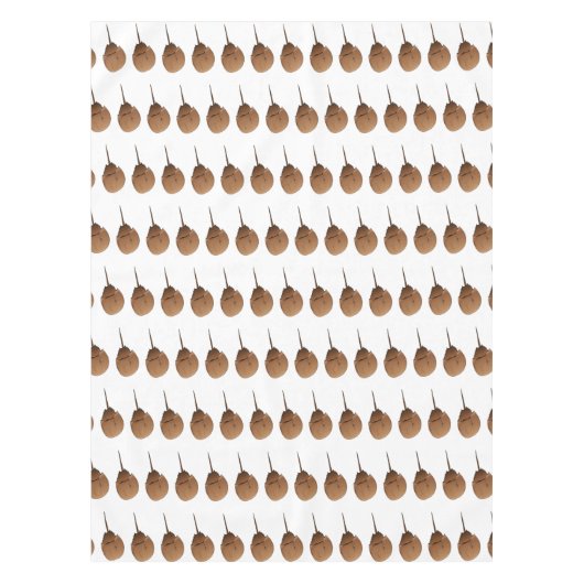 馬蹄蟹の漫画イラストレーション テーブルクロス (正面)