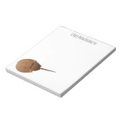 馬蹄蟹の漫画イラストレーション ノートパッド (回転)