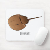 馬蹄蟹の漫画イラストレーション マウスパッド (マウス)