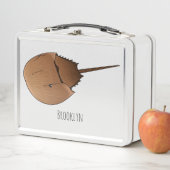 馬蹄蟹の漫画イラストレーション メタルランチボックス (インサイチュ)