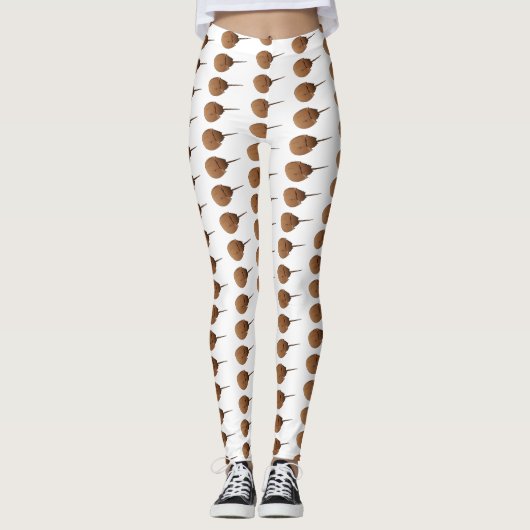 馬蹄蟹の漫画イラストレーション レギンス (正面)