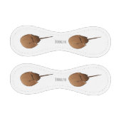 馬蹄蟹の漫画イラストレーション 野球ボール (パネル)