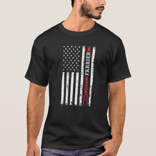 馬蹄蹄鉄打ち蹄削蹄 Tシャツ (正面)