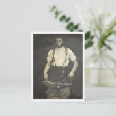 馬蹄鍛造ヴィンテージ写真 ポストカード (スタンド正面)