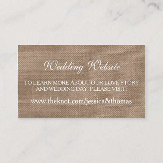 馬蹄集素朴集Webサイトカード エンクロージャーカード (裏面)