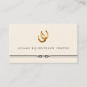 馬蹄類 |エクエストリアンセンターライディングインストラクター 名刺 (正面)