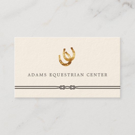 馬蹄類 |エクエストリアンセンターライディングインストラクター 名刺 (正面)