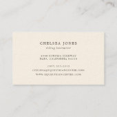 馬蹄類 |エクエストリアンセンターライディングインストラクター 名刺 (裏面)