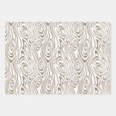 馬蹄類、ペイズリー、木材包み紙シート ラッピングペーパーシート (正面3)