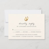 馬蹄食選択RSVPカード 出欠カード (正面)