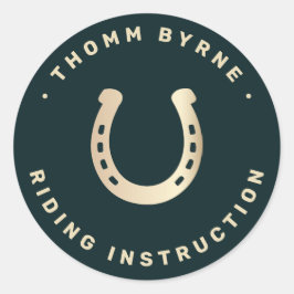 馬蹄馬クラシック丸シール ラウンドシール