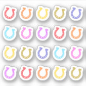 馬蹄馬ショー馬術獣医アポイントメント シール (正面)