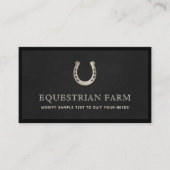 馬蹄馬トレーナーの名刺 名刺 (正面)