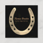 馬蹄馬フェリアサービス スクエア名刺 (正面)