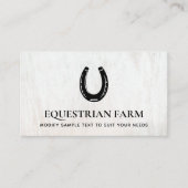 馬蹄馬用名刺 名刺 (正面)