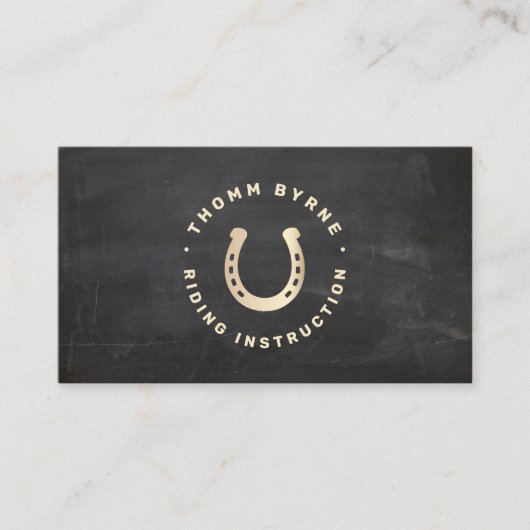 馬蹄馬素朴名刺 名刺 (正面)