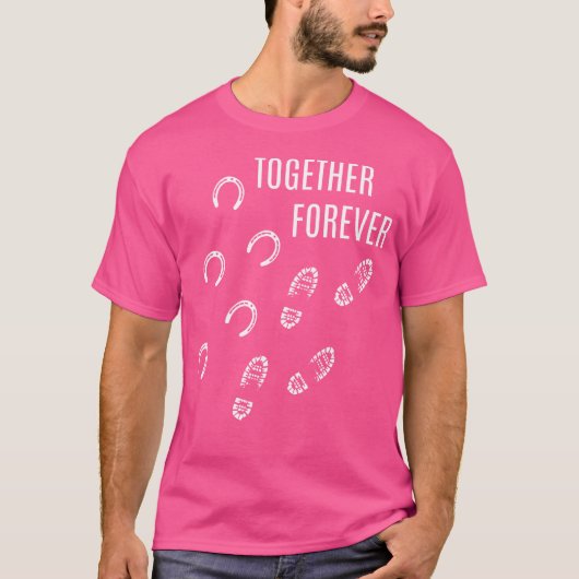 馬蹄騎馬乗馬女性乗馬 Tシャツ (正面)