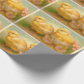 馬車のコレクションの小さな復活祭の雛 ラッピングペーパー (角)