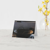 馬車の中で歩く カード (黄色い花)