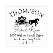 馬車の住所 セルフインキングスタンプ (デザイン)