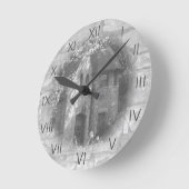 「馬車の家」 ラウンド壁時計 (傾斜)