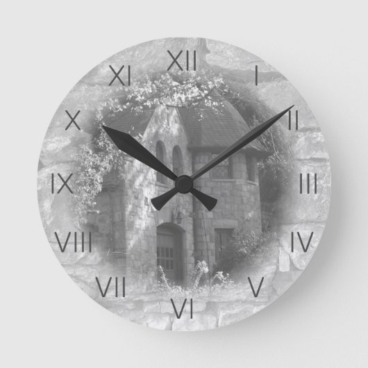 「馬車の家 ラウンド壁時計 (正面)