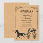 馬車の記念日 招待状 (正面/裏面)
