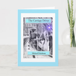 馬車の運転手、折り畳まれたグリーティングカード カード