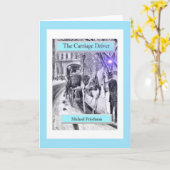 馬車の運転手、折り畳まれたグリーティングカード カード (黄色い花)