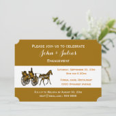 馬車フォーマルお祝い 招待状 (スタンド正面)