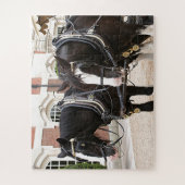 馬車荷車を引く馬 ジグソーパズル (縦)