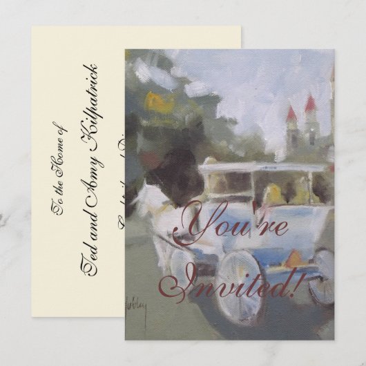 馬車観光 招待状 (正面/裏面)