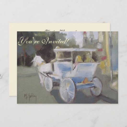 馬車観光 招待状 (正面/裏面)