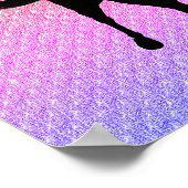 馬車馬及びライダーシルエット ポスター (角)