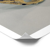 馬輪(金ゴールドと角膜) ポスター (角)