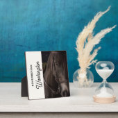 馬追悼ウマ科の記念写真 フォトプラーク (インサイチュ)