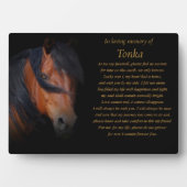 馬追悼詩名前をカスタムする フォトプラーク (正面)