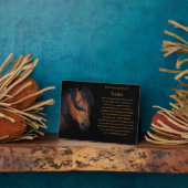 馬追悼詩名前をカスタムする フォトプラーク (側面)