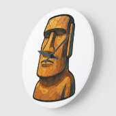 馬追石像 ラージ壁時計 (傾斜)