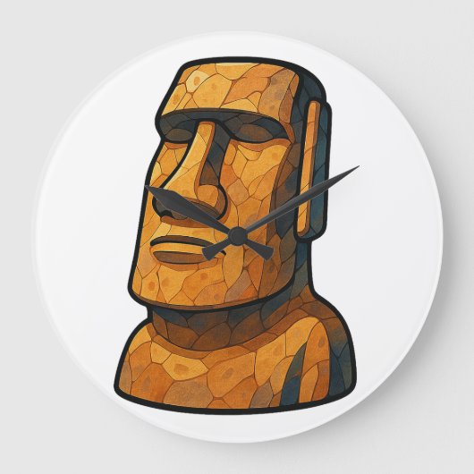 馬追石像 ラージ壁時計 (正面)