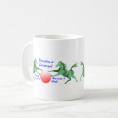 馬遊びが奨励される コーヒーマグカップ (正面左)