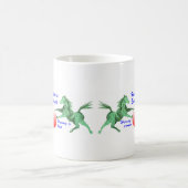 馬遊びが奨励される コーヒーマグカップ (中央)