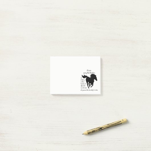 馬運の癒しの引用文 ポストイット (デスク上)